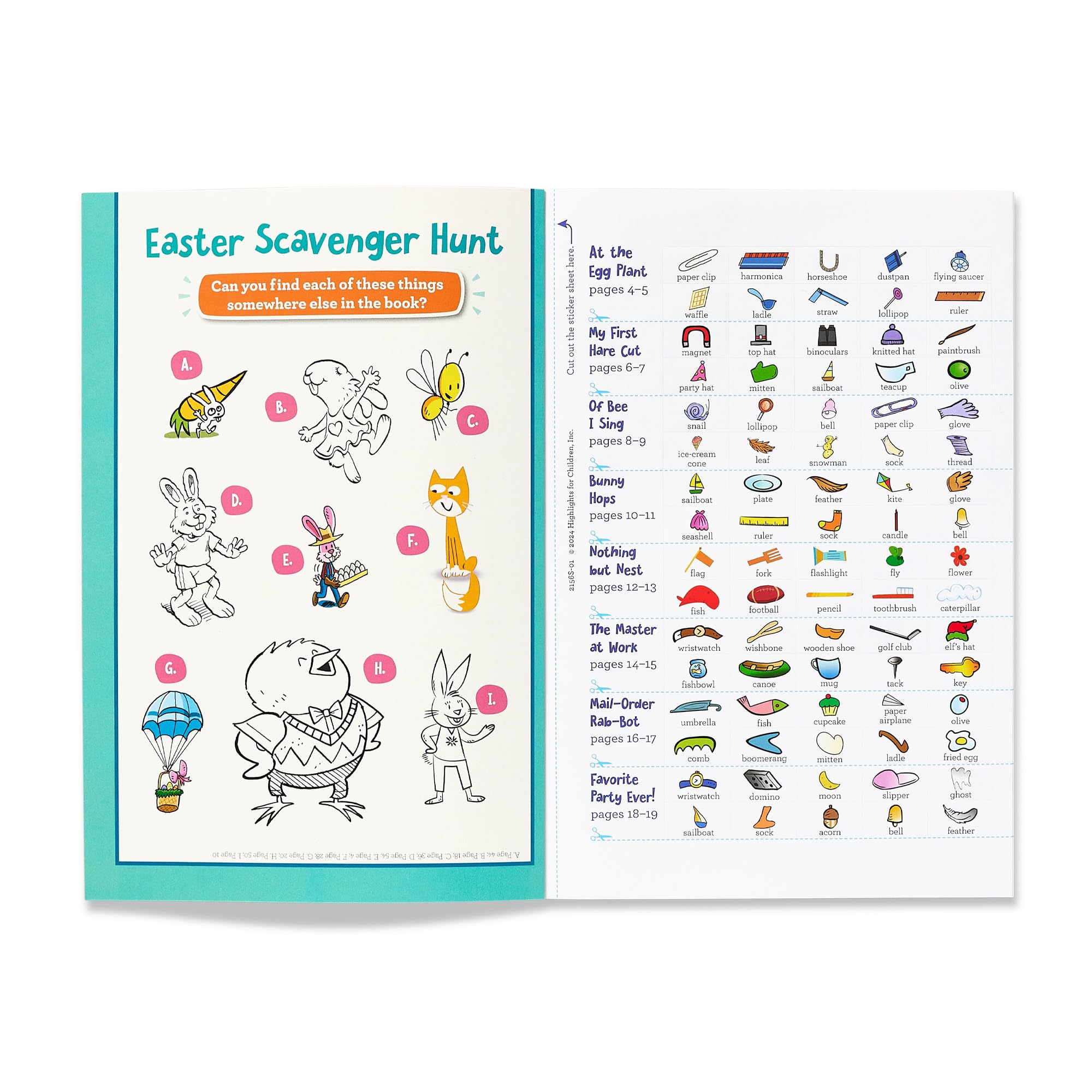 Silly Sticker Stories: Easter (Highlights Hidden Pictures Silly Sticker Stories)