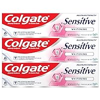 Whitening Toothpaste for Sensitive Teeth, Enamel Repair and Cavity Protection, Fresh Mint Gel, 6 Oz (Pack of 3)