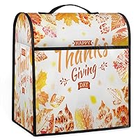 Thanksgiving Pattern（05） Coffee Maker Dust Cover Mixer Cover with Pockets and Top Handle Toaster Covers Bread Machine Covers for Kitchen Cafe Bar Home Decor