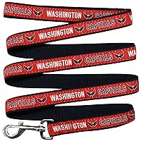 Pets First NHL Washington Capitals Leash for Dogs & Cats, Medium. - Walk Cute & Stylish! The Ultimate Hockey Fan Leash!, 4 ft Long x 0.62 in Width, CAP-3031-MD