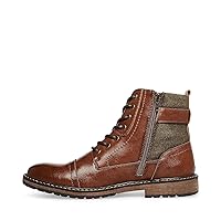 Steve Madden Teetr Boots for Men - Synthetic Leather Upper - Synthetic Lining - EVA Lug Outsole - Round Toe