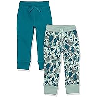 Amazon Essentials Boys and Toddlers' Fleece Jogger Sweatpants-Discontinued Colors, Multipacks