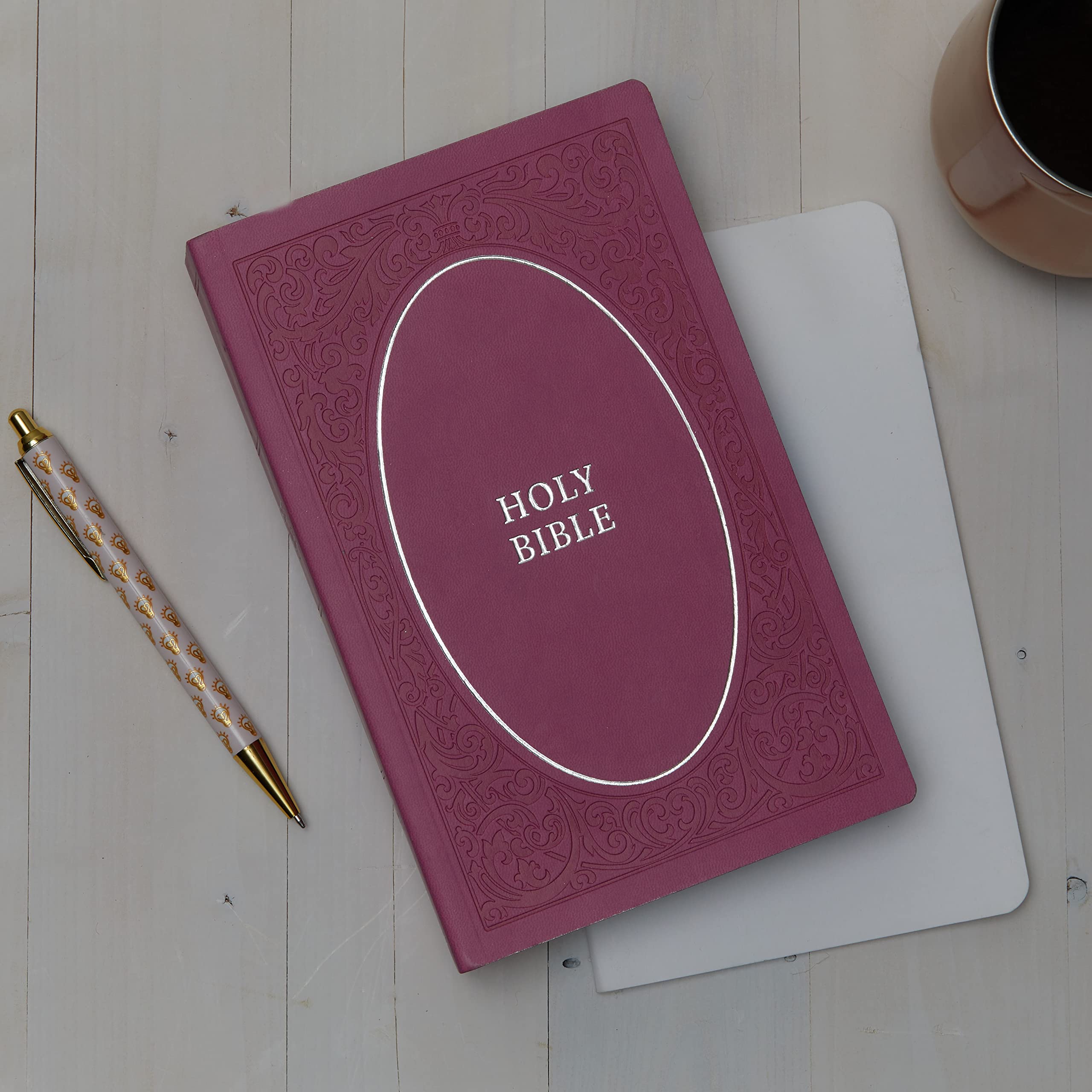 NKJV, Holy Bible, Soft Touch Edition, Leathersoft, Pink, Comfort Print: Holy Bible, New King James Version