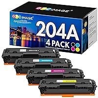 GPC Image Compatible Toner Cartridge Replacement for HP 204A 204 A CF510A CF511A CF512A CF513A to use with Color Laserjet Pro MFP M180nw M154nw M180n M154a MFP M181fw Printer (4 Pack)