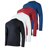 Hicarer 6 Pack Men's Athletic Compression Shirts Dry Athletic