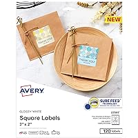Avery Printable Blank Square Labels, 2