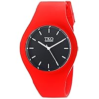 Women's Sports Rubber Band Fun Red Ice Watch TK643RD