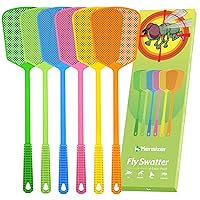 3 Pack OFXDD Rubber Fly Swatter Long Fly Swatter Pack Pest Control Fly Swatter Heavy Duty Without mesh 