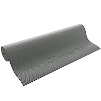 Capelli Sport Yoga Mat Non Slip, All Purpose PVC Fitness and Workout Mat, Grey, 6 mm
