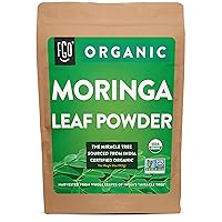 FGO Organic Moringa Oleifera Leaf Powder, 100% Raw from India, 32oz (Pack of 1)