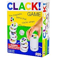 AMIGO Games AMI18002 CLACK! Kids Magnetic Stacking Game with 36 Magnets, Multicolor