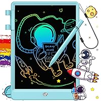 FLUESTON LCD Writing Tablet Doodle Board, Toys for 3 4 5 6 7 8 Year Old Girls Boys, Drawing Pad for Kids, 10 Inch Colorful Electronic Board Drawing Tablet Gifts for Toddler Educational Learning Travel