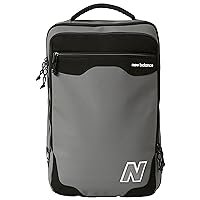 New Balance Laptop Backpack, Legacy Commuter Travel Bag for Men and Women, Black, Grey, One Size