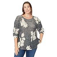 NIC+ZOE Women's Scattered Florals Sweater