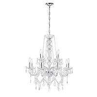 CWI Lighting Princeton 12 Light Down Chandelier with Chrome Finish Fom