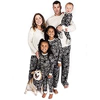 Burt's Bees Baby Baby Mens Family Jammies Matching Holiday Organic Cotton Pajamas, Spider Webs, XX-Large