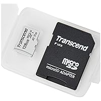 Transcend - 128GB - SDXC/SDHC 300S 128GB MicroSD Card with SD Adapter - Easy Open Packaging - TS128GUSD300S-AE