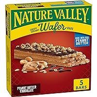 Nature Valley Wafer Bars, Peanut Butter Chocolate, 5 Bars, 6.5 OZ