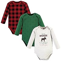 Hudson Baby unisex-baby Cotton Long-sleeve Bodysuits