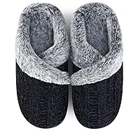 Homitem Fuzzy Slippers for Women Indoor and Outdoor Fluffy Bedroom House Shoes with Arch Support Memory Foam Winter Warm Ladeis Cute Comfy Cozy