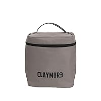 Claymore V600 Case (Khaki) - Portable Fan Pouch/Bag for Camping & Outdoor Activities. 8.26 x 6.29 x 9.25in Spacious Storage Pouch with Closure Zipper and Handle.