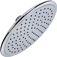 Waterfall Showerhead - 9 Inch Large Overhead Rain Shower Head - High Flow Best With Extension Arm, 1.8 GPM - Chrome & California Certified