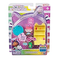 Gabby's Dollhouse, Celebration Series Baby Box Cat Bobble Figure with Dollhouse Furniture and Accessories, Kids Toys for Girls & Boys Ages 3 and Up