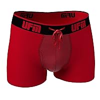 UFM Men’s Trunk w/Patented Adjustable Support Pouch Underwear for Men Red 42