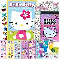 Hello Kitty Coloring and Acitivty Book Super Bundle for Kids, Girls – Set Includes Stickers, Kids Coloring Book and More