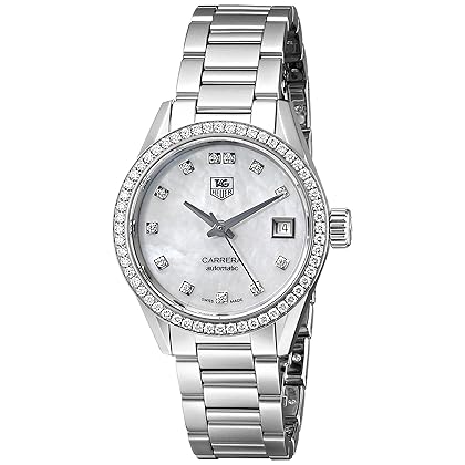 TAG Heuer Women's WAR2415.BA0770 Carrera Diamond-Accented Stainless Steel Automatic Watch