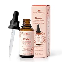 Rose with Bakuchiol Facial Serum 1 oz with Rose Extract, Rosehip Seed Oil, and Carrot Seed Oil, Reduces the Appearance of Fine Lines & Wrinkles