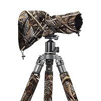 LensCoat Camouflage Camera Lens Rain Water Cover Sleeve Protection Raincoat RS Medium, Realtree Max5 (lcrsmm5)