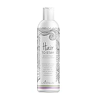 Lavenluv Hair to Stay Organic Shampoo for Hair Growth – Prevents Hair Loss and Boosts Volume with Vitamin B5, Keratin, Dead Sea Minerals, Tea Tree Oil and Hemp Oils – For Men and Women (16oz)