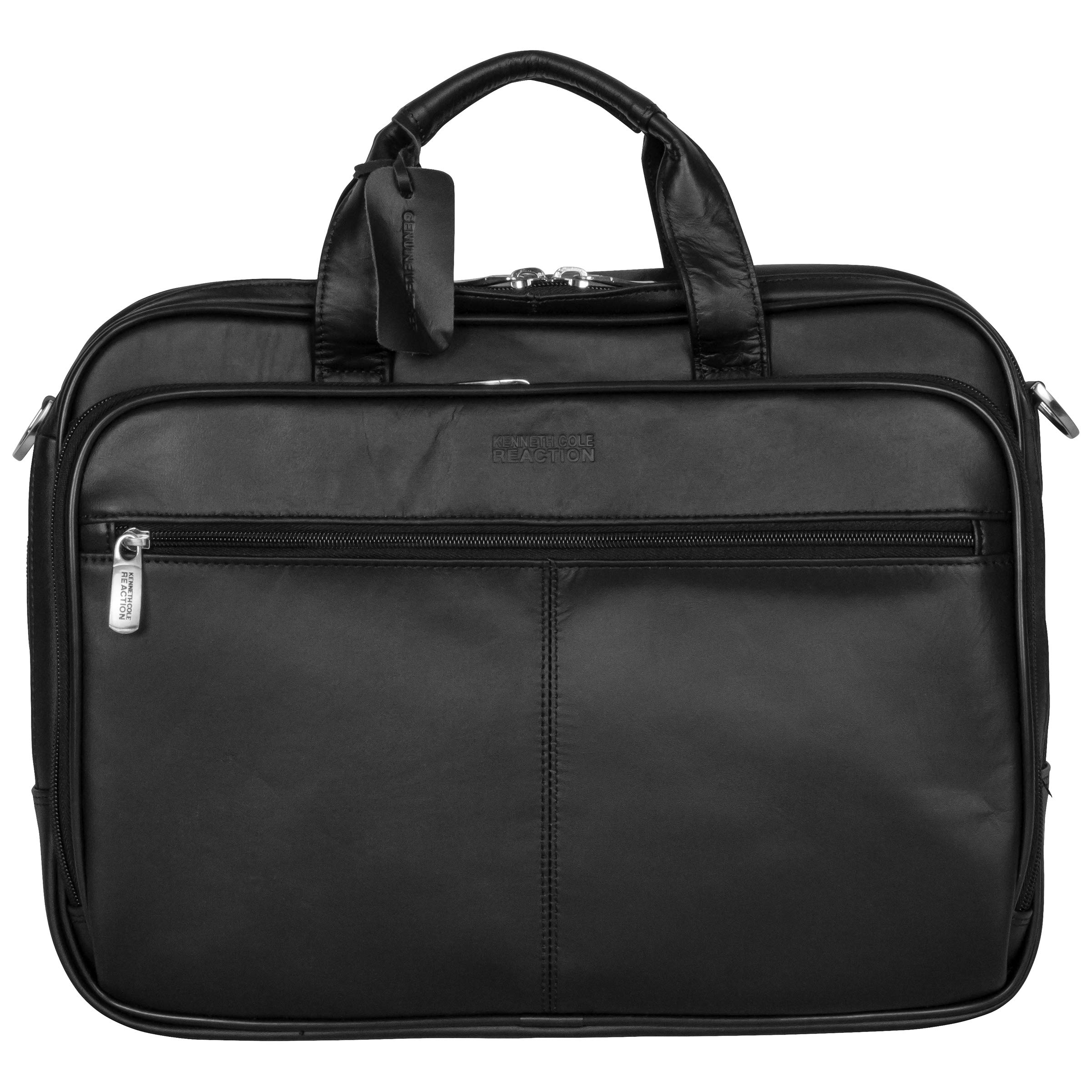Kenneth Cole Reaction Resolute Men's Briefcase Full-Grain Colombian Leather 16