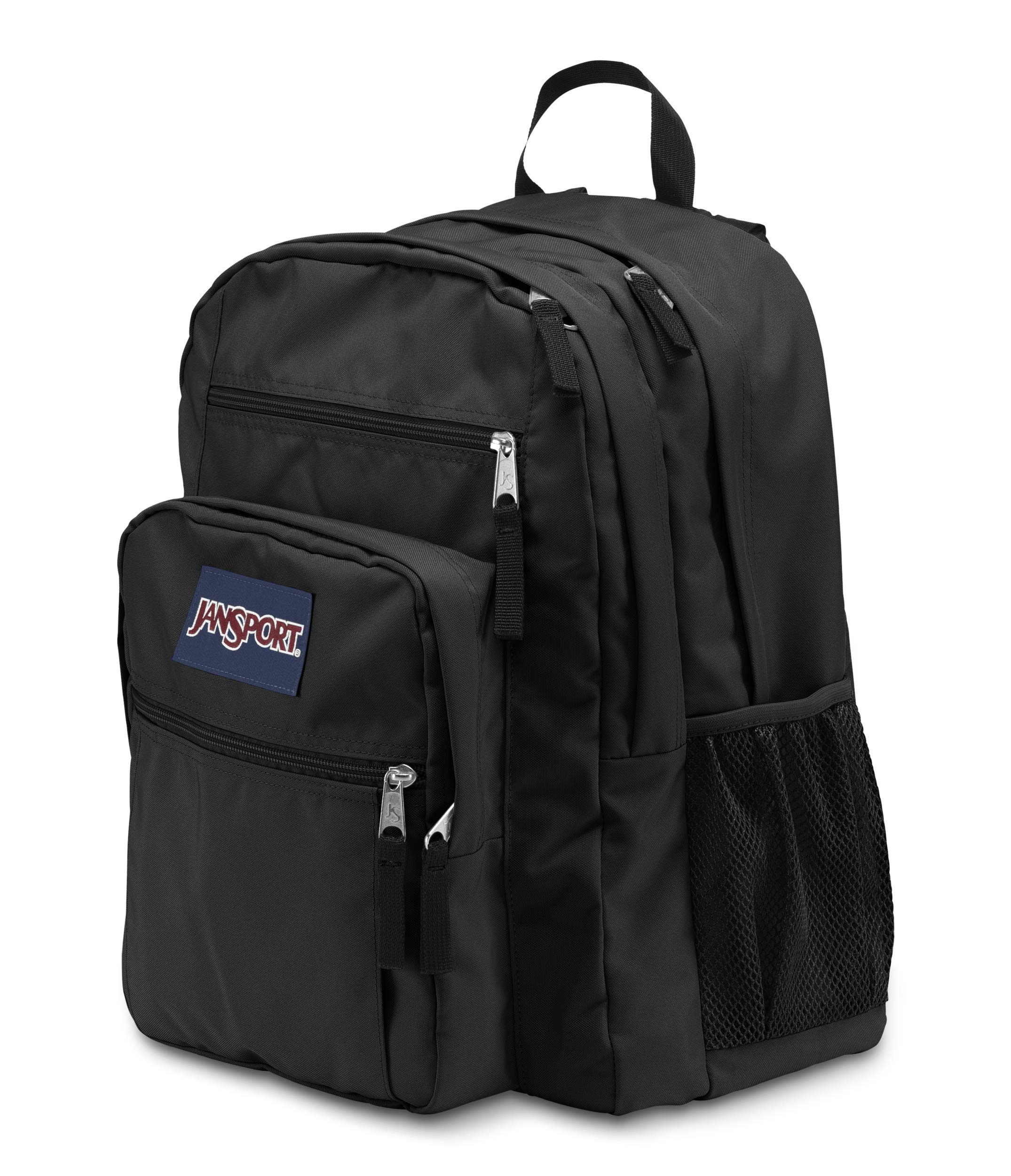 JanSport Big Laptop Backpack for College - Computer Bag with 2 Compartments, Ergonomic Shoulder Straps, 15” Laptop Sleeve, Haul Handle - Book Rucksack, Black