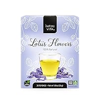 Infini Vita Flowers Tea 30 Bags - 100% Dried Herbal Loose Leaf Flower Tea for Improving Sleep