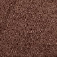 A913 Chocolate Brown Diamond Stitched Velvet Upholstery Fabric by The Yard