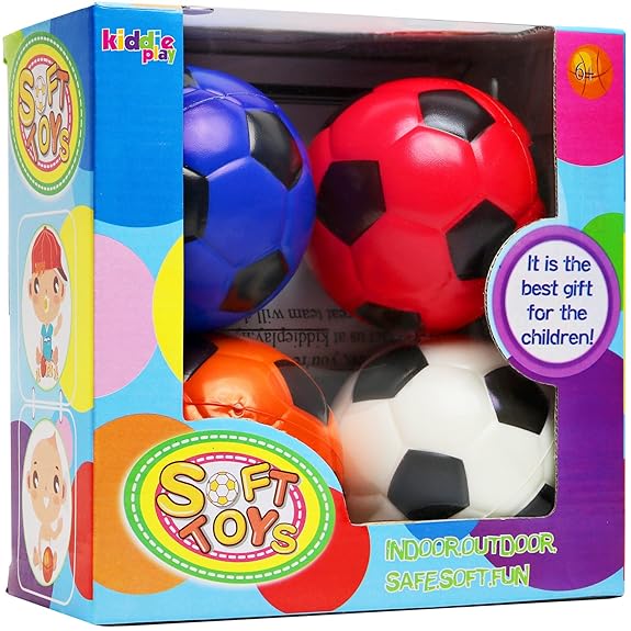 4" Kids Soft Mini Lightweight Indoor Football Red & Union Available in Black 