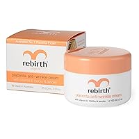Lanopearl Re-Birth Original Placenta Anti-Wrinkle Cream 3 x 100g with Vitamin E & Lanolin + FREE Asantee Collagen & Rice Milk Soap by Rebirth