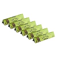 ZIG-ZAG Rolling Papers - Organic Vegan Hemp Rolling Papers - King Size Slim 110mm - Slow and Even Burn - Choose Your Size: 6 or 24 Packs - Unbleached, Additive-Free Papers (6 Packs)