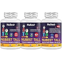 NuBest Bundle of Trio Height Growth Tall for Children (5 Tall 10+ for Children (10+) and Teens Tall Kids 90 Chewable Tablets for Kids 2 to 9 - Helps Height Growth, Healthy Height