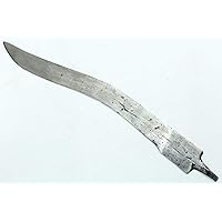 1 Pc Old Handcrafted Hand Forged Chiseled Steel Blade - Only Dagger Blade (W)