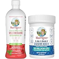 MaryRuth's Strawberry Liquid Multivitamin for Adults & Kids and 3-in-1 Gas & Bloat Probiotics 2-Pack Bundle for Immune Support + Energy and Digestive Health + Gut Health