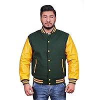 Baseball Letterman Varsity jackets Geninue Leather sleeves and wool body Avalable Colors
