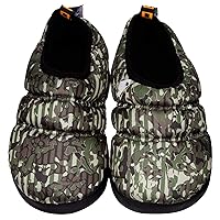 KingCamp Unisex Warm Camping Slippers Soft Winter Slippers with Non Slip Rubber Sole & Carry Bag