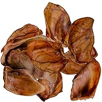 Pig Ears for Dogs, Extra Thick Natural Pig Ears, Slow Roasted Premium Dog Pig Ear Treats, Rawhide Alternative Pig Ear Chews for Dogs, Pigs Ears for Large Dogs and Small Dogs