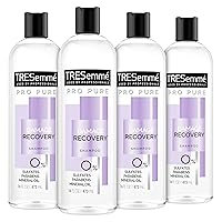 TRESemmé Pro Pure Shampoo for Damaged Hair Damage Recovery Sulfate, Paraben and Dye Free, 16 Fl Oz (Pack of 4)