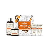 Transition Kit - Vegan Haircare Kit for Dry, Wavy, Curly or Coily Hair (1 x 12oz, 1 x 8oz, 2 x 2oz)