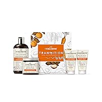 CURLSMITH - Transition Kit - Vegan Haircare Kit for Dry, Wavy, Curly or Coily Hair (1 x 12oz, 1 x 8oz, 2 x 2oz)