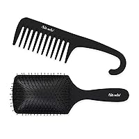 Kitsch Paddle Brush for Thick Hair & Wide Tooth Comb for Curly Hair with Discount
